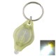 Mini LED Keychain Flashlight Torch Keyring White Light - Yellow