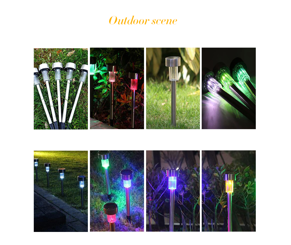 BRELONG LED Solar Lawn Light for Outdoor Garden  5PCS