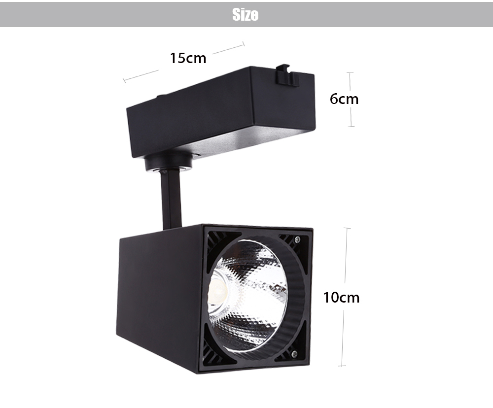 AC 85 - 265V 20W 2000LM COB LED Spotlight Track Lamp Clothing Store Ceiling Wall Light